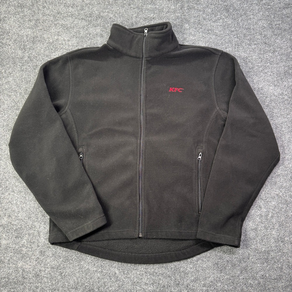 KFC Barco Jacket Mens M Black Logo Full Zip Fleece Workwear